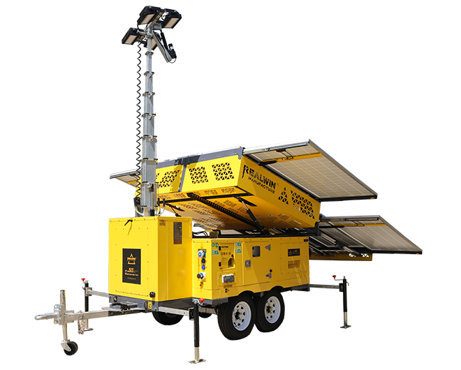 Solar Type & Hydraulic Lifting Light Tower Unit
