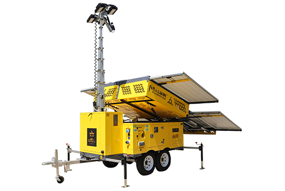 Solar Type & Hydraulic Lifting Light Tower Unit